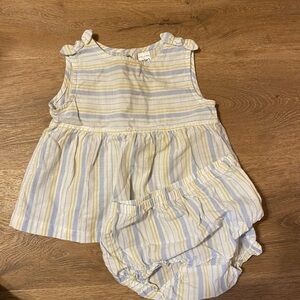 Striped Baby Outfit with Bloomers